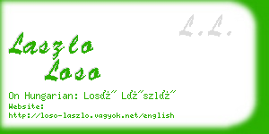 laszlo loso business card